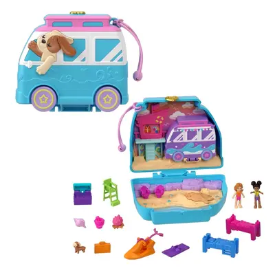 Mattel polly pocket pidi svět do kapsy pejskova plážová dodávka, hrd36