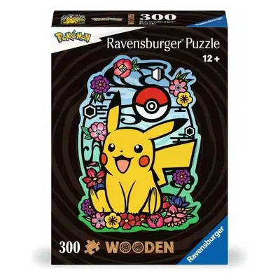 Ravensburger 00761 dřevěné puzzle pikachu 300 dílků