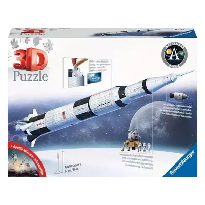 Ravensburger 11545 puzzle 3d vesmírná raketa saturn v 504 dílků