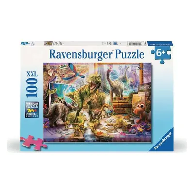 Ravensburger 00863 puzzle dinosauří útěk 100 dílků