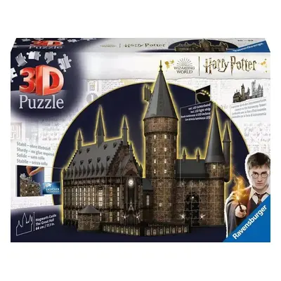 Ravensburger 11550 puzzle 3d harry potter: bradavický hrad - velká síň (noční edice)