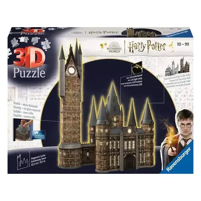 Ravensburger 11551 puzzle 3d harry potter: bradavický hrad - astronomická věž noční edice