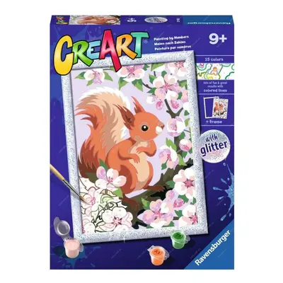 Ravensburger 20180 creart roztomilá veverka (se třpytkami)