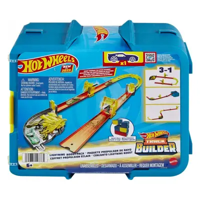 Mattel hot wheels track builder dráha v boxíku blesky, hmc03