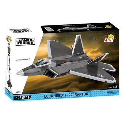 Cobi 5855 armed forces 1:48 americký pokročilý stíhací letoun lockheed martin f-22 raptor