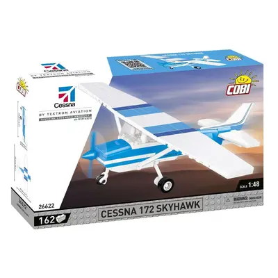 Cobi 26622 cessna 172 skyhawk bílo-modrá, 1:48