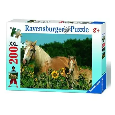 Ravensburger 12628 puzzle koně na louce xxl 200 dílků