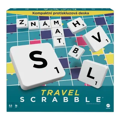 Hra scrabble cestovní - česká verze, mattel hyc80