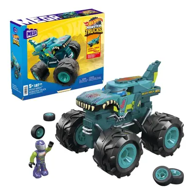 Hot wheels mega construx mega wrex monster truck, mattel hdj95