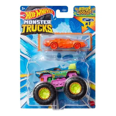 Hot wheels® monster trucks s angličákem rodger dodger, mattel hwn37