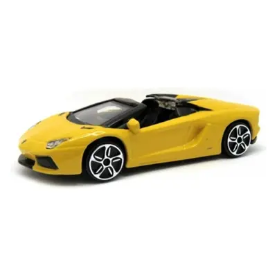 Bburago street fire aventador lp700-4 roadster žluté 1:43