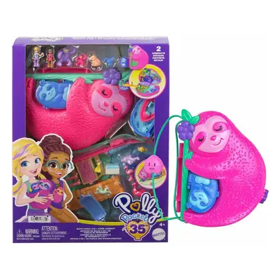 Polly pocket pidi pocketková kabelka rodina lenochodů, mattel hrd40