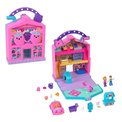 Mattel polly pocket pollyville trh s čerstvými potravinami, hrd45