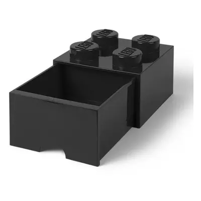 Lego® stolní box 4 se zásuvkou černý