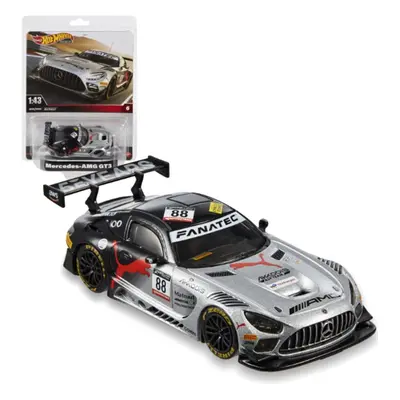 Mattel hot wheels prémiové auto 1:43 mercedes-amg gt3, hmd44