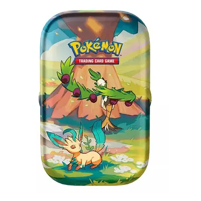 Pokémon tcg: vibrant paldea mini tin - leafeon a arboliva