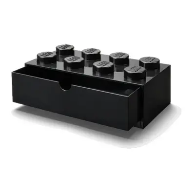 Lego® stolní box 8 se zásuvkou černý