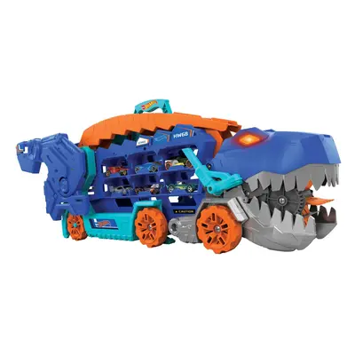 Mattel hot wheels city t-rex tahač se světly a zvuky, hng50