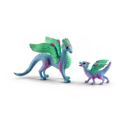 Schleich 70592 květinový drak s mládětem