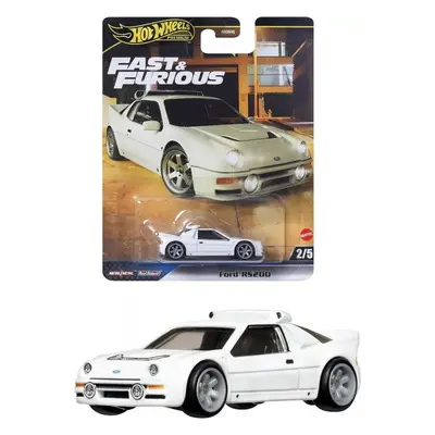 Mattel hot wheels premium rychle a zběsile ford rs200 2/5