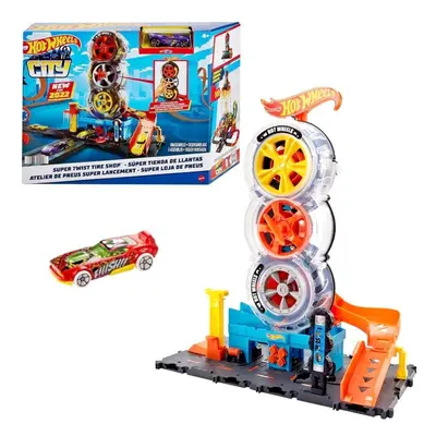 Hot wheels city superpneu obchod, mattel hdp02