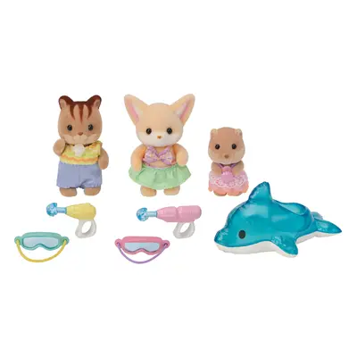 Sylvanian families 5749 zábava u bazénu baby trio