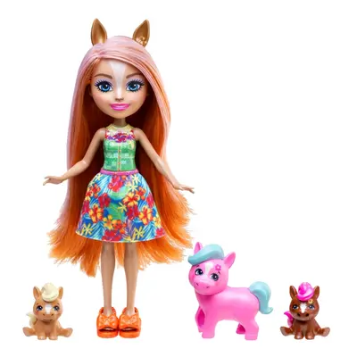 Mattel enchantimals pensee pony a její rodina, hxb99