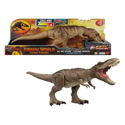 Mattel jurský svět: chaos theory totální útok! tyrannosaurus rex, hxf54