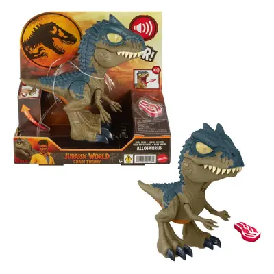 Mattel jurský svět řvoucí allosaurus, hvb45