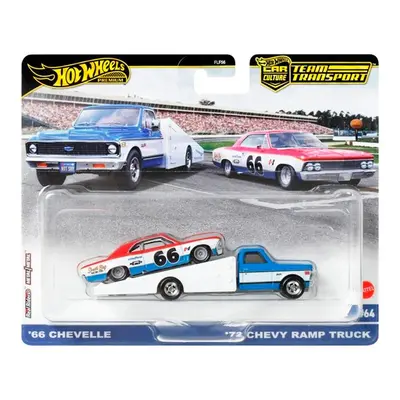 Mattel hot wheels team transport ´66 chevelle & ´72 chevy ramp truck