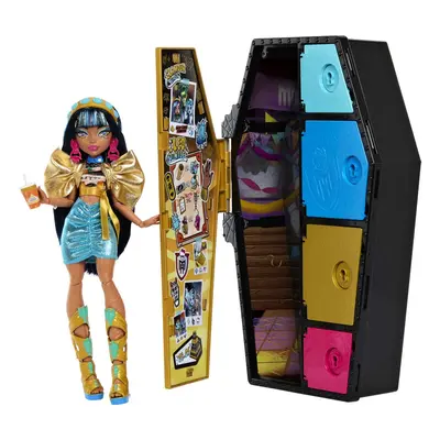 Mattel monster high skulltimate secrets cleo de nile se šatní skříňkou hky63