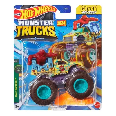 Mattel hot wheels® monster trucks kaskadérské kousky crush delivery, htm25