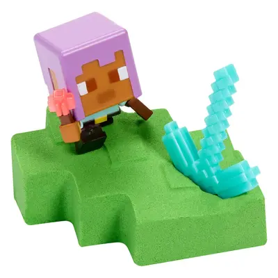 Mattel minecraft mini mode těžící figurka s krumpáčem, htl00