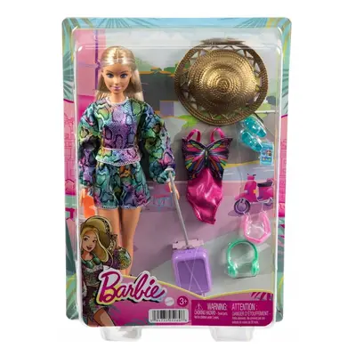 Barbie cestovatelka s velkým kloboukem, mattel hgm54