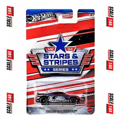 Mattel hot wheels stars & stripes series 2020 corvette 5/5