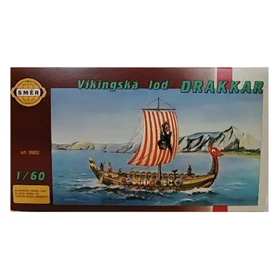 Vikingská loď drakkar 1:60