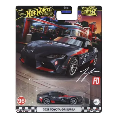 Hot wheels boulevard 2021 toyota gr supra, mattel hrt56