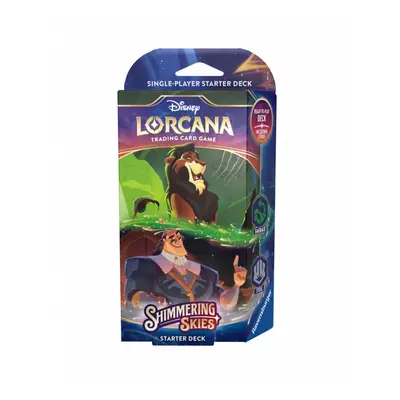 Disney lorcana shimmering skies - emerald / steel starter deck