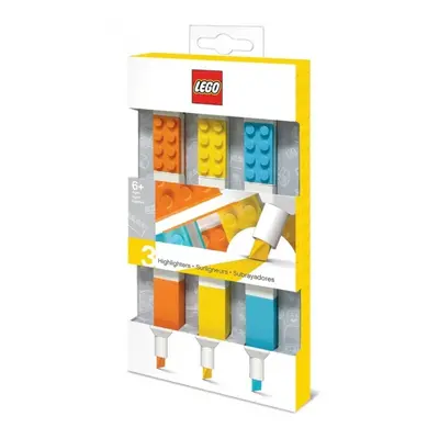 Lego® zvýrazňovače, mix barev - 3 ks