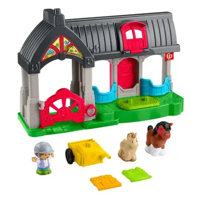 Fisher price little people stáj s kamarády poníky, mattel hwr84