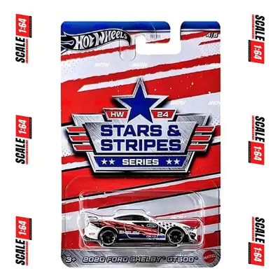 Mattel hot wheels stars & stripes series 2020 ford shelby gt500 4/5