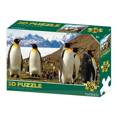 3d puzzle tučňáci 100 dílků