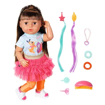 Starší sestřička baby born play & style, brunetka, 43 cm