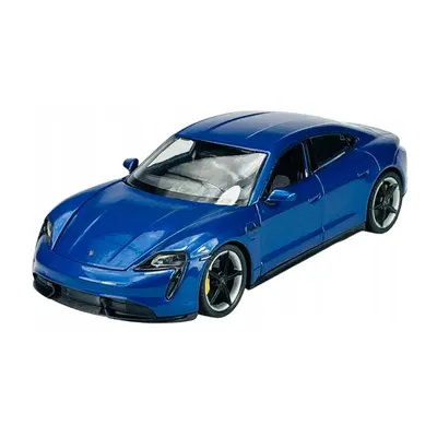 Welly kovový model porsche taycan turbo s modré 1:24