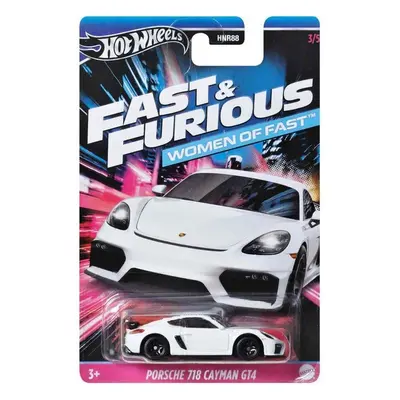 Mattel hw fast & furious women of fast porsche 718 cayman gt4