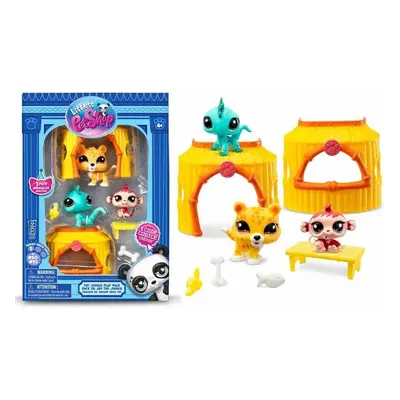 Lps hrací sada tiki jungle 3 figurky leopard, leguán, opice