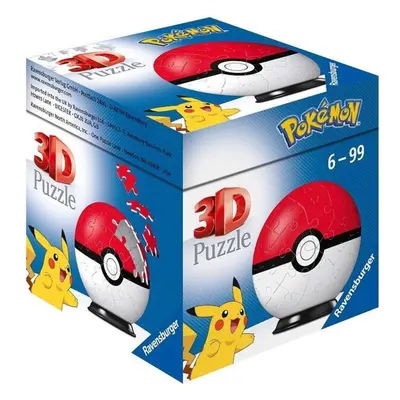 Ravensburger 11256 puzzleball pokémon pokéball 54 dílků