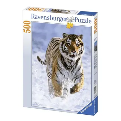 Ravensburger 14475 tygr na sněhu 500 dílků