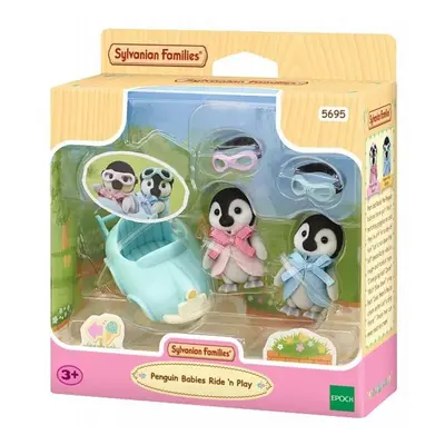 Sylvanian families 5695 baby tučňáci dvojčata s autíčkem