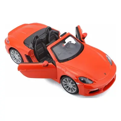 Bburago plus porsche 718 boxster orange 1:24